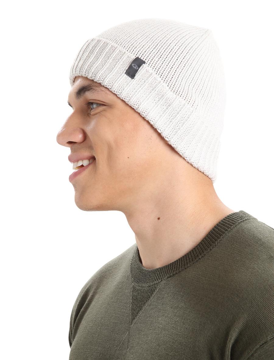 Chapeaux Icebreaker Unisex Merino Vela Cuff Beanie Femme Blanche | FR 1473NWYB